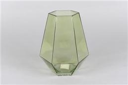 Vase, Poligonali - 17x 21cm, mineral green Vase, Poligonali - 17x 21cm, mineral green