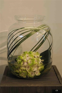 Glasvase, mit Kragen - 23x 41cm, klar Glasvase, mit Kragen - 23x 41cm, klar