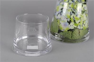 Glasvase, konisch neg. 15x 12cm, klar Glasvase, konisch neg. 15x 12cm, klar