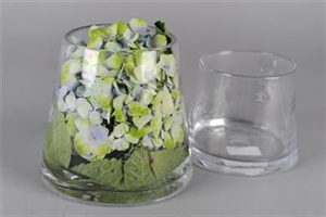 Glasvase, konisch neg. 18x 15cm, klar Glasvase, konisch neg. 18x 15cm, klar