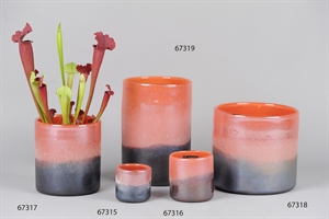 Windlicht Glas, Earth & Sky Ø8x H8cm, red Windlicht Glas, Earth & Sky Ø8x H8cm, red