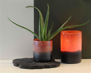 Windlicht Glas, Earth & Sky Ø15x H17cm, rot Windlicht Glas, Earth & Sky Ø15x H17cm, rot