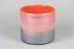 Windlicht Glas, Earth & Sky Ø20x H19cm, red Windlicht Glas, Earth & Sky Ø20x H19cm, red