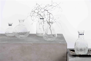 GlasVase, Crackle Set/6, klar GlasVase, Crackle Set/6, klar