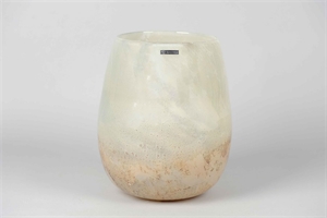 Glasvase, Terre lunaire Ø27.3x H32cm, sand Glasvase, Terre lunaire Ø27.3x H32cm, sand