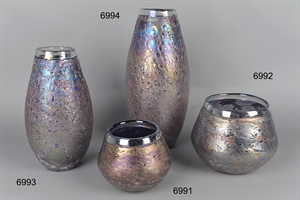 Glasvase, Kugel Ø19.5x H16cm, pink magma Glasvase, Kugel Ø19.5x H16cm, pink magma