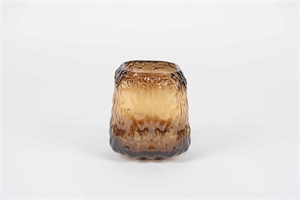 Glasvase, Ambra Ø15x H17cm, marrone* Glasvase, Ambra Ø15x H17cm, marrone*