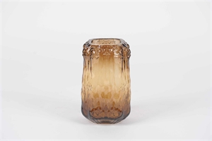 Glasvase, Ambra Ø13x H22cm, marrone* Glasvase, Ambra Ø13x H22cm, marrone*