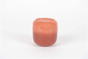 Glasvase, Base Ø14.3x H14cm, rouge Glasvase, Base Ø14.3x H14cm, rouge