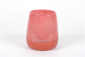 Glasvase, Base Ø18.6x H21.3cm, rouge Glasvase, Base Ø18.6x H21.3cm, rouge