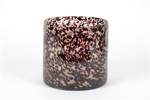 Glasvase, glitzer Ø25x H25cm, plum Glasvase, glitzer Ø25x H25cm, plum
