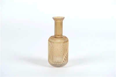 Vase, Botelo Ø8.5x H20.5cm, amberbrown