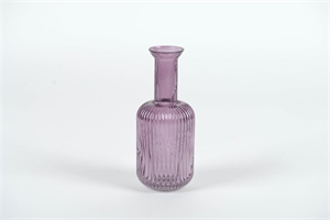 Vase, Botelo Ø8.5x H20.5cm, purple