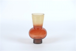 Vase, Trioble Ø15x H25cm, rot