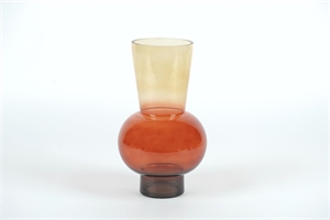 Glasvase, Trioble Ø20x H31.5cm, rot Glasvase, Trioble Ø20x H31.5cm, rot
