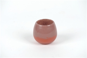 Glasvase, Votiv Damask Ø9.1x H7.1cm, pink Glasvase, Votiv Damask Ø9.1x H7.1cm, pink
