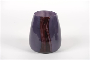 Glasvase, Moon Ø16.6x H21.3cm, purple