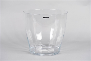 Glasvase, Facetta konisch Ø29x H27cm, klar Glasvase, Facetta konisch Ø29x H27cm, klar