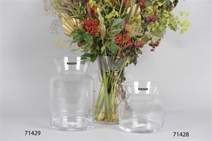 Glasvase, Svasato Ø17x H17cm, klar Glasvase, Svasato Ø17x H17cm, klar