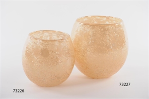 Glasvase, Schiuma di mare - Ø22.5x H23.5cm, gold Glasvase, Schiuma di mare - Ø22.5x H23.5cm, gold