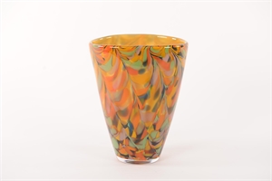 Glasvase, Funky Fleur L19x 14x H25cm, disco orange Glasvase, Funky Fleur L19x 14x H25cm, disco orange
