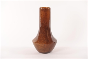 Glasvase, Fiool Ø17.6x H31.1cm, nutmeg Glasvase, Fiool Ø17.6x H31.1cm, nutmeg