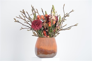 Glasvase/Windlicht, Tangerine Ø20x H16.3cm, sunset Glasvase/Windlicht, Tangerine Ø20x H16.3cm, sunset