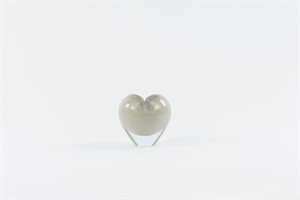 Glasvase, Votiv - mundgeblasen Ø14x 9.5x H14cm, beige Glasvase, Votiv - mundgeblasen Ø14x 9.5x H14cm, beige