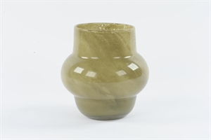 Glasvase, Rustyco - mundgeblasen Ø21.5x H22cm, green Glasvase, Rustyco - mundgeblasen Ø21.5x H22cm, green