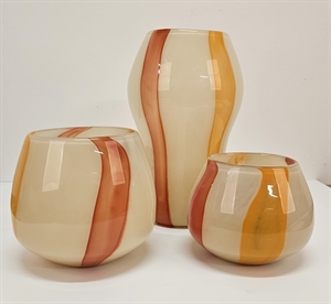 Glasvase, Lollypop Ø20.8x H14.5cm, bunt Glasvase, Lollypop Ø20.8x H14.5cm, bunt