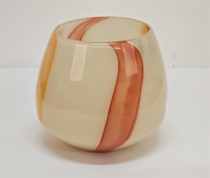 Glasvase, Lollypop Ø22.9x H18.1cm, bunt Glasvase, Lollypop Ø22.9x H18.1cm, bunt