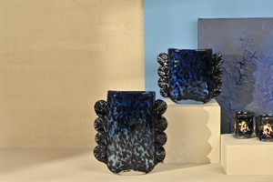 Glasvase, Salamander Ø23.4x 8.2x H20.3cm, blue Glasvase, Salamander Ø23.4x 8.2x H20.3cm, blue