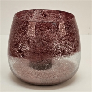 Glasvase, Raspberry Ø22.1x H18.9cm, pink Glasvase, Raspberry Ø22.1x H18.9cm, pink