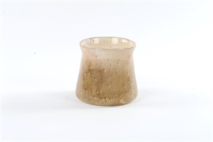 Glasvase, Elegance Ø17x H15cm, beige Glasvase, Elegance Ø17x H15cm, beige