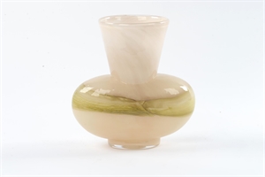 Glasvase, Damond Ø29x 15.5x H28.6cm, beige Glasvase, Damond Ø29x 15.5x H28.6cm, beige