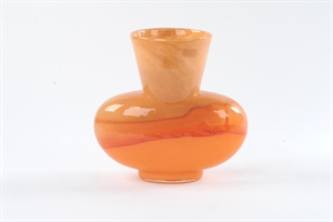 Glasvase, Damond Ø29x 15.5x H28.6cm, orange Glasvase, Damond Ø29x 15.5x H28.6cm, orange