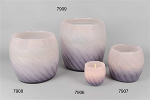 Glasvase, Espriral Ø18,5x H18cm, rosa Glasvase, Espriral Ø18,5x H18cm, rosa