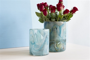 Glasvase, Artistry Ø17x H23cm, türkis Glasvase, Artistry Ø17x H23cm, türkis