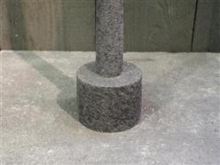 Kerzenständer, Paraffin 4.5x 6cm, schwarz Kerzenständer, Paraffin 4.5x 6cm, schwarz