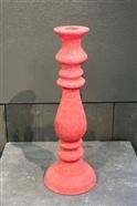 Kerzenständer, Paraffin 10x 29cm, rot