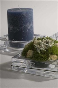 Untersetzer, Glas viereck L15x 15x H4cm, klar Untersetzer, Glas viereck L15x 15x H4cm, klar