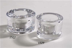Teelichthalter, rund 9.5x 5.5cm, klar Teelichthalter, rund 9.5x 5.5cm, klar