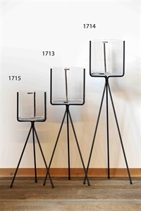 Ständer metall, 65cm für Windlicht 20x 20cm, schwarz Ständer metall, 65cm für Windlicht 20x 20cm, schwarz