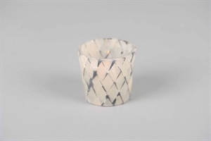 Votiv, Mosaico conica Ø6.5x H6.5cm, grau Votiv, Mosaico conica Ø6.5x H6.5cm, grau