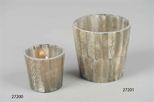 Votiv, Mosaico conica Ø9.5x H9.5cm, dgrau Votiv, Mosaico conica Ø9.5x H9.5cm, dgrau