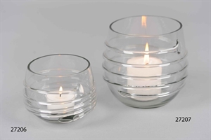 Votiv Windlicht, Glas sphärisch Ø8x H8cm, klar Votiv Windlicht, Glas sphärisch Ø8x H8cm, klar