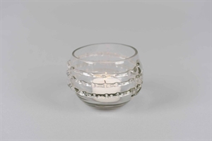 Votiv Windlicht, Glas sphärisch Ø8x H8cm, klar Votiv Windlicht, Glas sphärisch Ø8x H8cm, klar