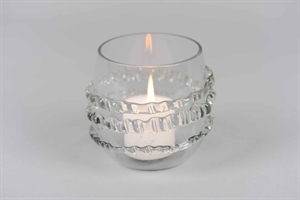 Votiv Windlicht, Glas sphärisch Ø8x H12cm, klar Votiv Windlicht, Glas sphärisch Ø8x H12cm, klar