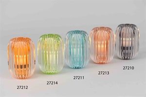 Votiv, Joli sphärisch Ø9.4x H13cm, grau Votiv, Joli sphärisch Ø9.4x H13cm, grau