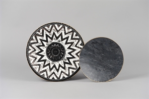 Dekoplatte, Metall - L48x 29x H10cm, Dekoplatte, Metall - L48x 29x H10cm,